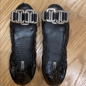 Miu miu patent leather ballet flats 35.5